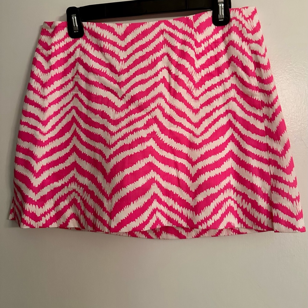 Pink & white zebra stripe Lily Pulitzer skirt